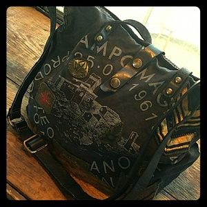 Campomaggi Leather-Trimmed Canvas Tote Bag